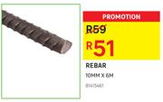Rebar 10mm x 6m 