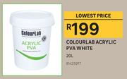 Colourlab 20Ltr Acrylic PVA White
