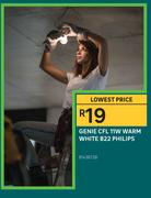 Genie CFL 11W Warm White B22 Philips