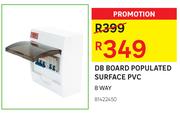 DB Board Populated Surface PVC 8 Way