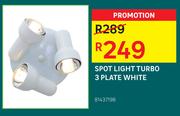 Spot Light Turbo 3 Plate White