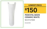 Pedestal Basin Ceramic White 19X17X71cm