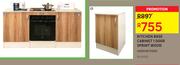 Kitchen Base Cabinet 1 Door Sprint Wood L60 x H87 x D60