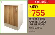 Kitchen Base Cabinet 1 Door Sprint Wood L60 x H87 x D60