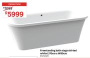Freestanding Bath Otago Skirted White L170cm x W80cm