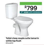 Toilet Close Couple Suite Tamarin White Top Flush 81444612