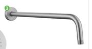 Savole Satin Nickle Collection Shower Arm 40cm 81477736