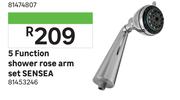 Sensea 5 Function Shower Rose Arm Set 81453246