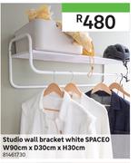 Spaceo Studio Bracket White W90cm x D30cm x H30cm 81461730