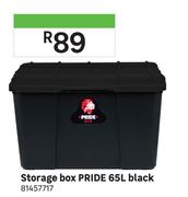 Pride 65L Storage Box Black 81457717