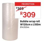 Bubble Wrap Roll W120cm x L100m 81435244