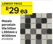 Mosaic Porcelain Tile Hilton L300mm x W300mm 81456056-Each