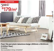 Floor Tile Porcelain Lakestone Beige L900mm x W450mm (2.025 Sqm/Box) 81466866-Per Sqm