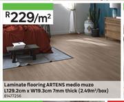 Artens Laminate Flooring Medio Muzo L129.2cm x W19.3cm 7mm Thick (2.49 Sqm/Box) 81477256-Per Sqm