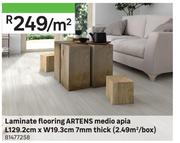 Artens Laminate Flooring Medio Apia L129.2cm x W19.3cm 7mm Thick (2.49 Sqm/Box) 81477258-Per Sqm