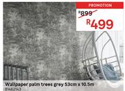 Wallpaper Palm Trees Grey 53cm x 10.5m 81462143