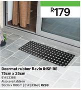 Inspire Doormat Rubber Flavio 75cm x 25cm 81453368