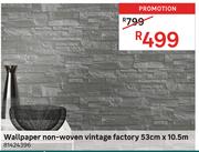 Wallpaper Non Woven Vintage Factory 53cm x 10.5m 81424396