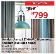 Pendant Lamp E27 60W D38cm Metal Ted Blue (Excludes Bulbs) 81401627