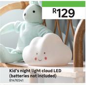 Kids Night Light Cloud LED (Batteries Not Included) 81476541