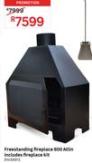 Freestanding Fireplace 800 Atlin Includes Fireplace Kit 81458913