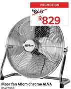 Alva Floor Fan 40cm Chrome 81477068