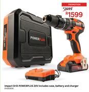 Power Plus 20V Impact Drill Includes Case, Battery & Charger 81480606