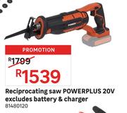 Power Plus 20V Reciprocating Saw Excludes Battery & Charger 81480120