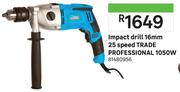 Trade Professional 1050W Impact Drill 16mm 25 Speed 81480956