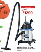 Dexter Power 20L 1400W Wet & Dry Vacuum Cleaner 81402329
