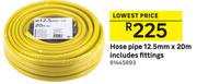 Hose Pipe 12.5mm x 20m Includes Fittings 81445893