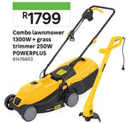 Powerplus Combo Lawnmower 1300W + Grass Trimmer 250W 81476803