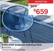 Patio Chair Acapulco Mykonos Blue 81457329