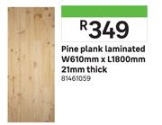 Pine Plank Laminated W610mm x L1800mm 21mm Thick 81461059