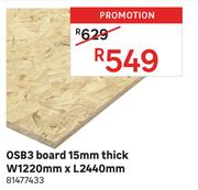 OSB3 Board 15mm Thick W1220mm x L2440mm 81477433