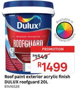 Dulux Roof Paint Exterior Acrylic Finish Roofguard 81416528-20L