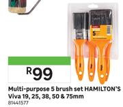 Hamilton's Multi Purpose 5 Brush Set Viva 19, 25, 38, 50& 75mm 81441577