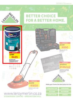 Leroy Merlin : Better Choice For A Better Home (2 Nov -  3 Dec 2018), page 1