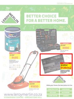 Leroy Merlin : Better Choice For A Better Home (2 Nov -  3 Dec 2018), page 1