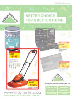 Leroy Merlin : Better Choice For A Better Home (2 Nov -  3 Dec 2018), page 1
