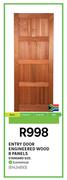 Engineered Wood 8 Panel Entry Door