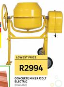 Concrete Mixer Electric 120Ltr