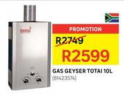 Totai 10Ltr Gas Geyser