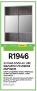 Allure Sliding Door WACAPOU 1/2 Mirror 250x92cm