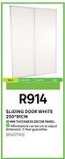 Sliding Door White 250x92cm