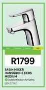 Hangsgrohe Ecos Medium Basin Mixer