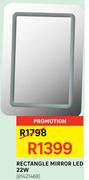 Rectangle Mirror LED 22W