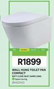 Compact Wall Hung Toilet Pan