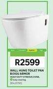 Bijiou Armor Wall Hung Toilet Pan