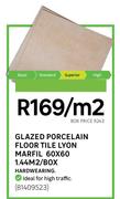 Lyon Marfil Glazed Ceramic Floor Tile 60x60-Per Sqm